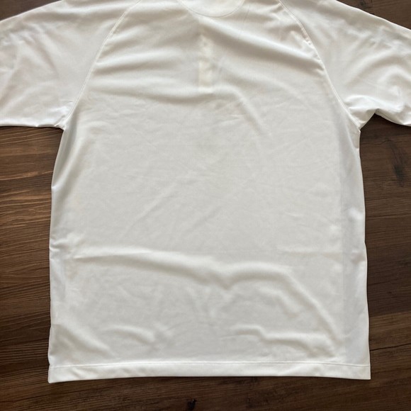 Nike Golf Dri Fit Men’s Polo Shirt Standard Fit White Black Stripe Size XL - Picture 10 of 10